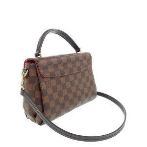 Louis Vuitton Ebene Brown Croisette Bag Damier Shoulder